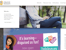 Tablet Screenshot of creativenoggin.com